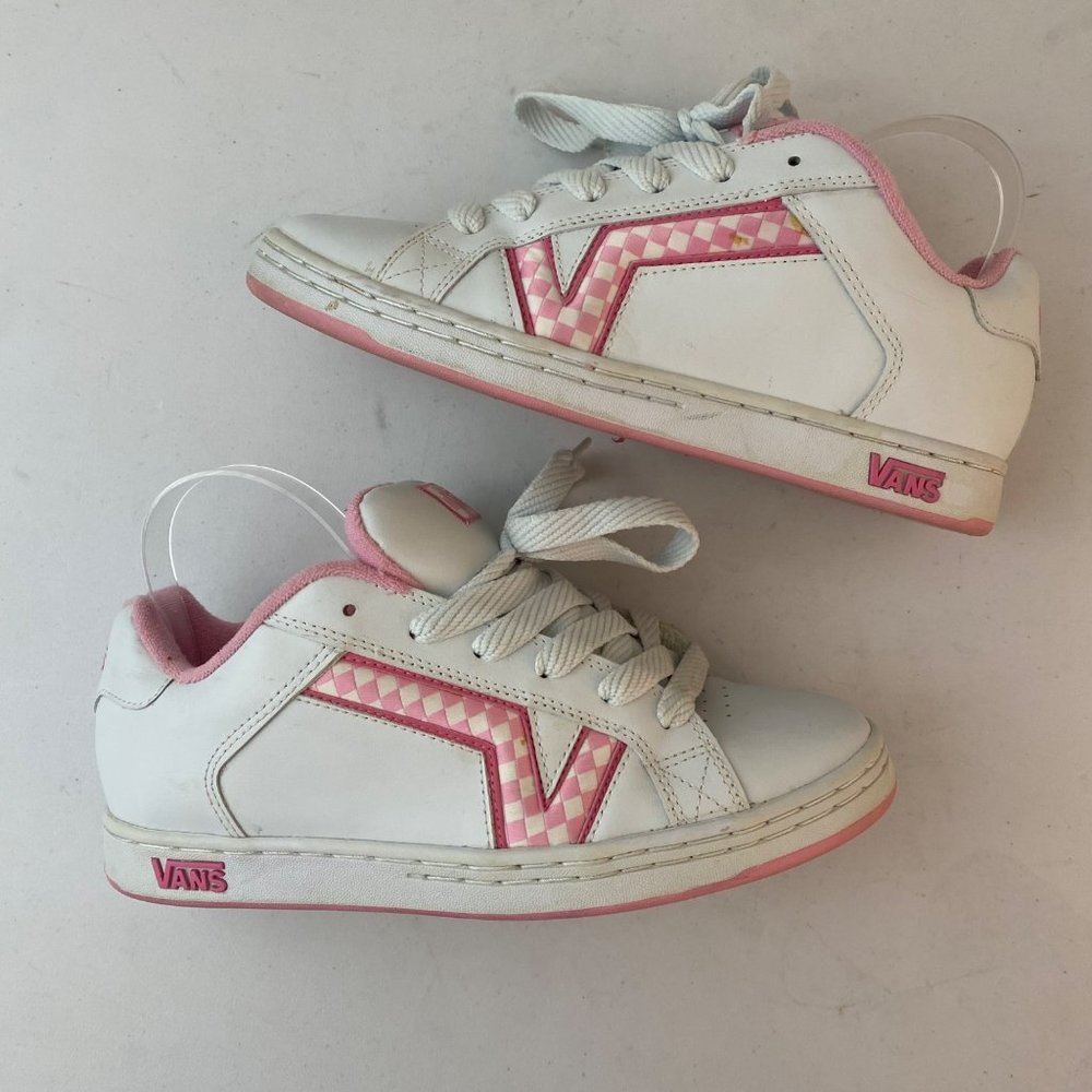 Vans Upland Y2K 90s 2000s Vintage Shoes Sneakers Baby Pink - Picture 3 of 9